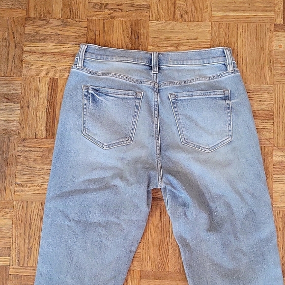 Eunina Rocky Super High Rise Boyfriend Distressed Jeans SIZE 7/28 - Picture 9 of 10